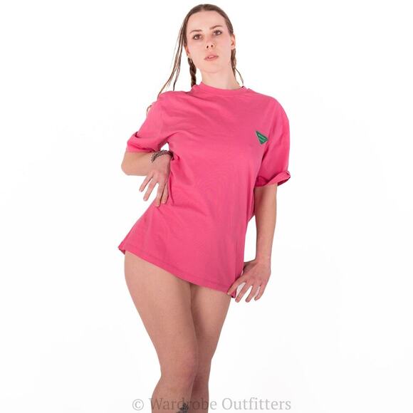 Bottega Veneta Italian Designer Pink Double Layer Tee - Picture 2 of 10